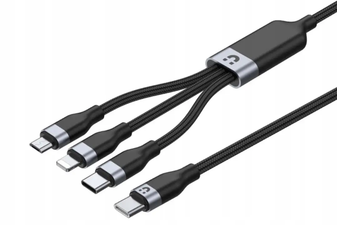 Unitek 3-in-1 USB-C Kabel C14101AGY01-1.5M - 1,5m - Zwart
