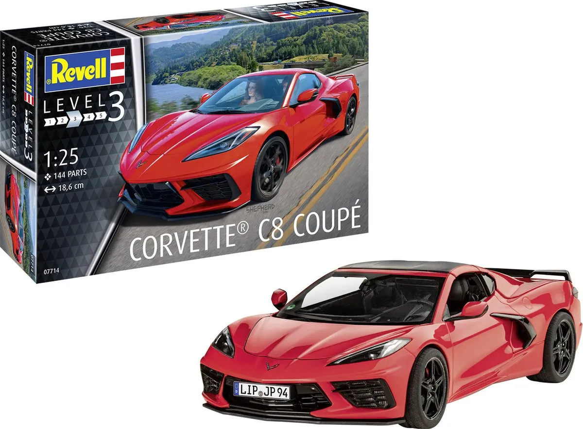 Revell 07714 Chevrolet Corvette C8 Coupe Modelbouwpakket