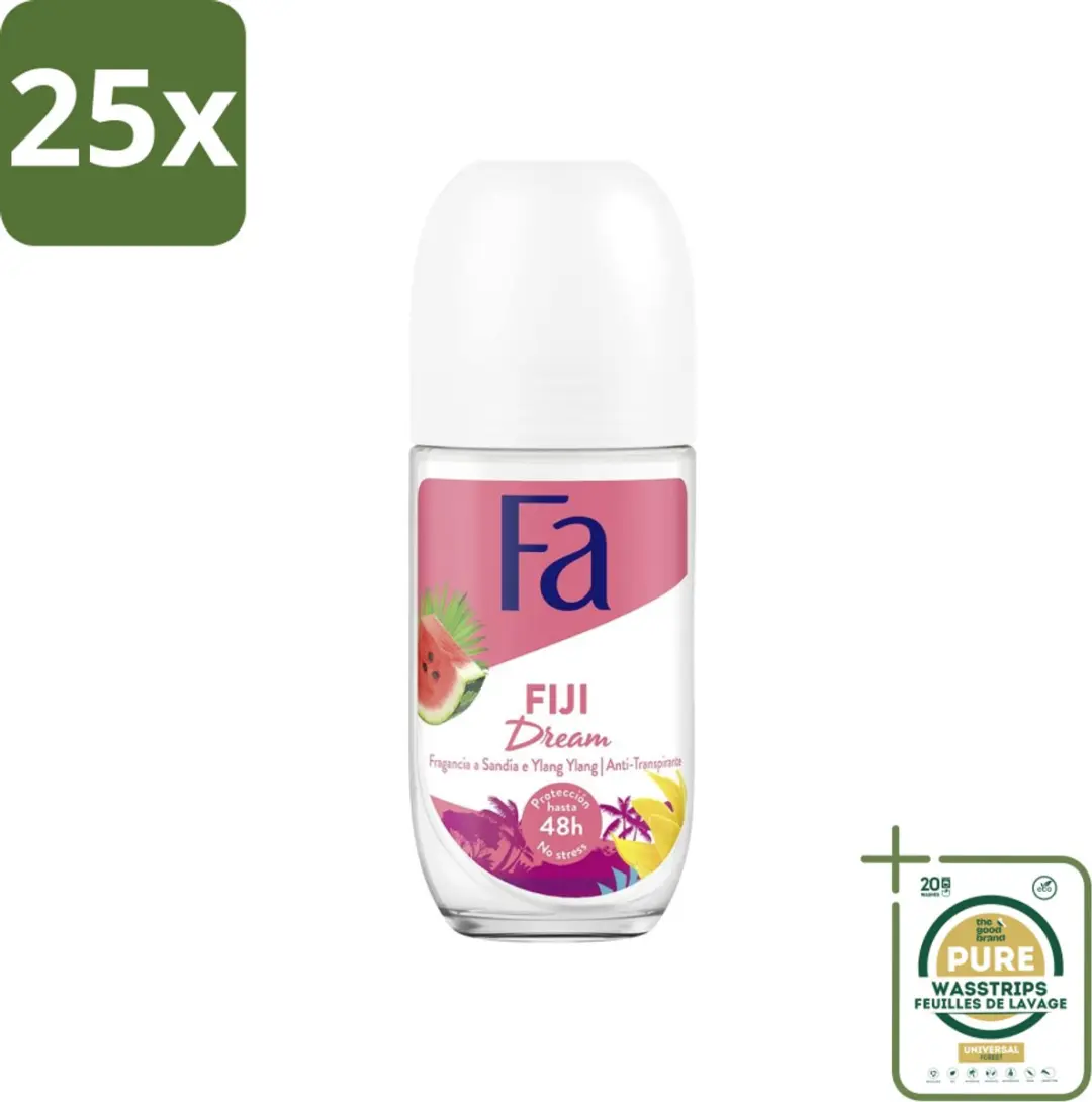 Fa Deodorant Roller Fiji Dream Watermeloen & Ylang Ylang 25 Stuks