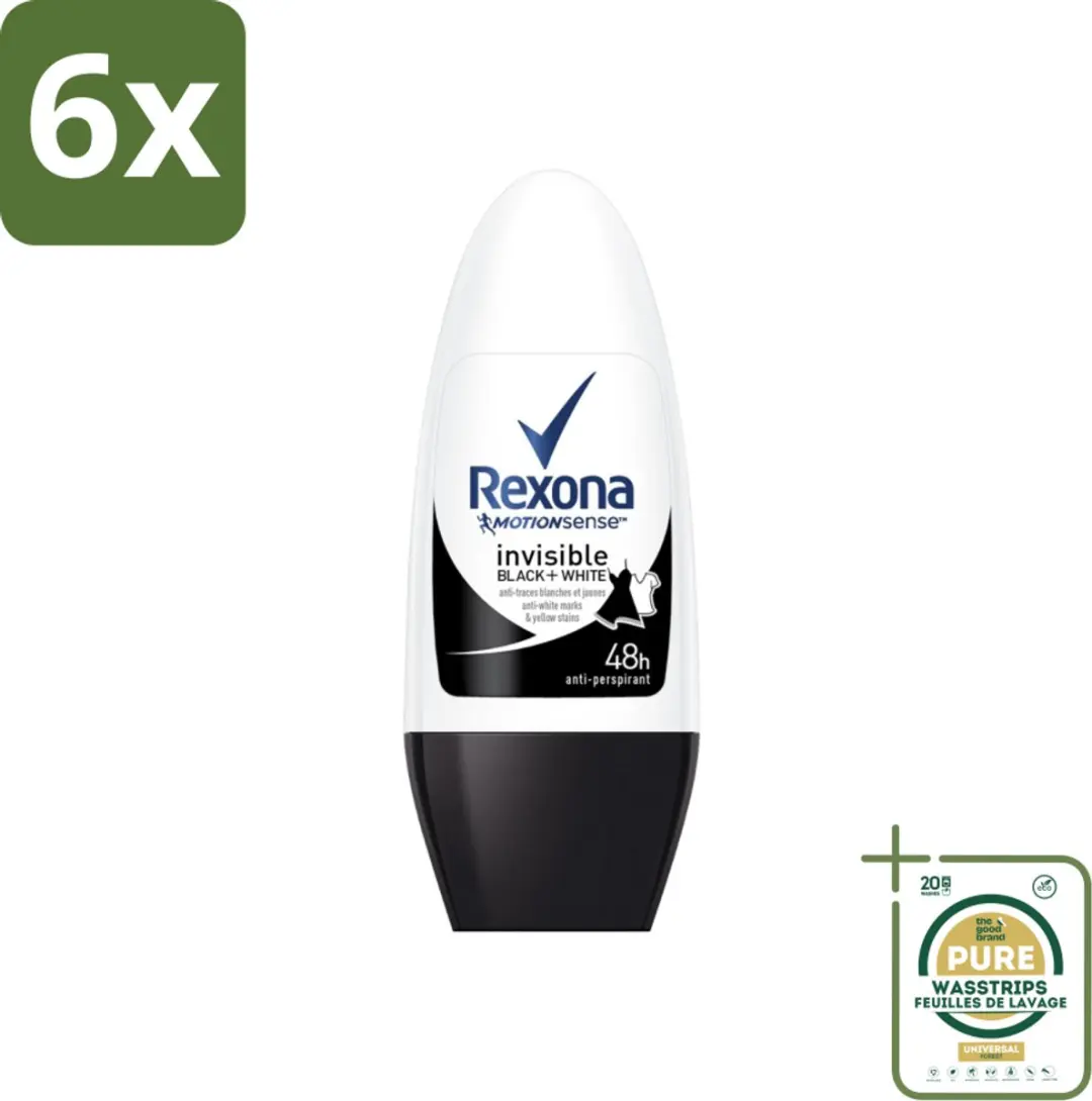 Rexona Invisible Black & White Anti-transpirant Roller 50ml