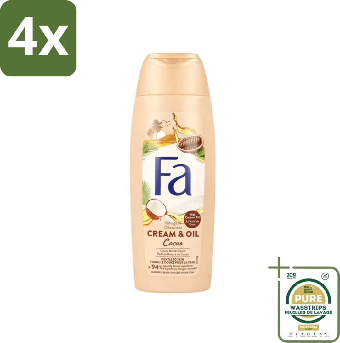 Fa Douchecrème Room & Olie Kokosnuss Kakaoboter 250ml