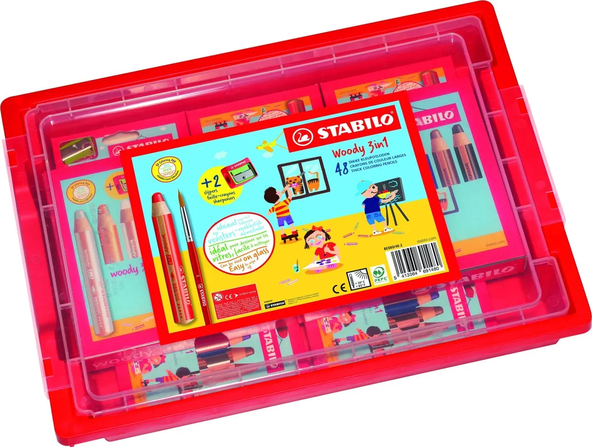 STABILO Woody 3-in-1 Klasdoos