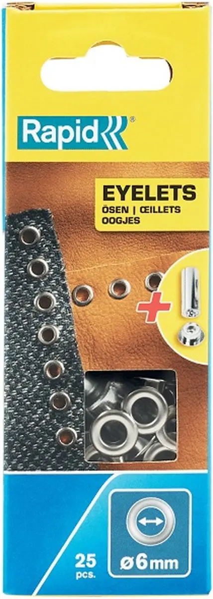 Rapid Oogjes 6mm - 25 Stuks - Zilver