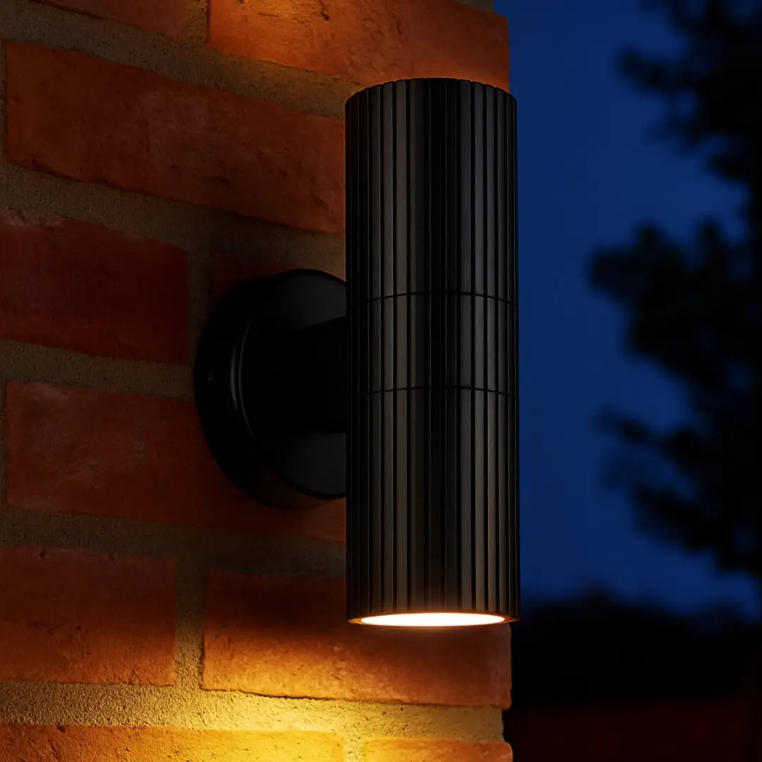 Brilliant Keola Buiten Wandlamp GU10 - 2x10W - Zwart