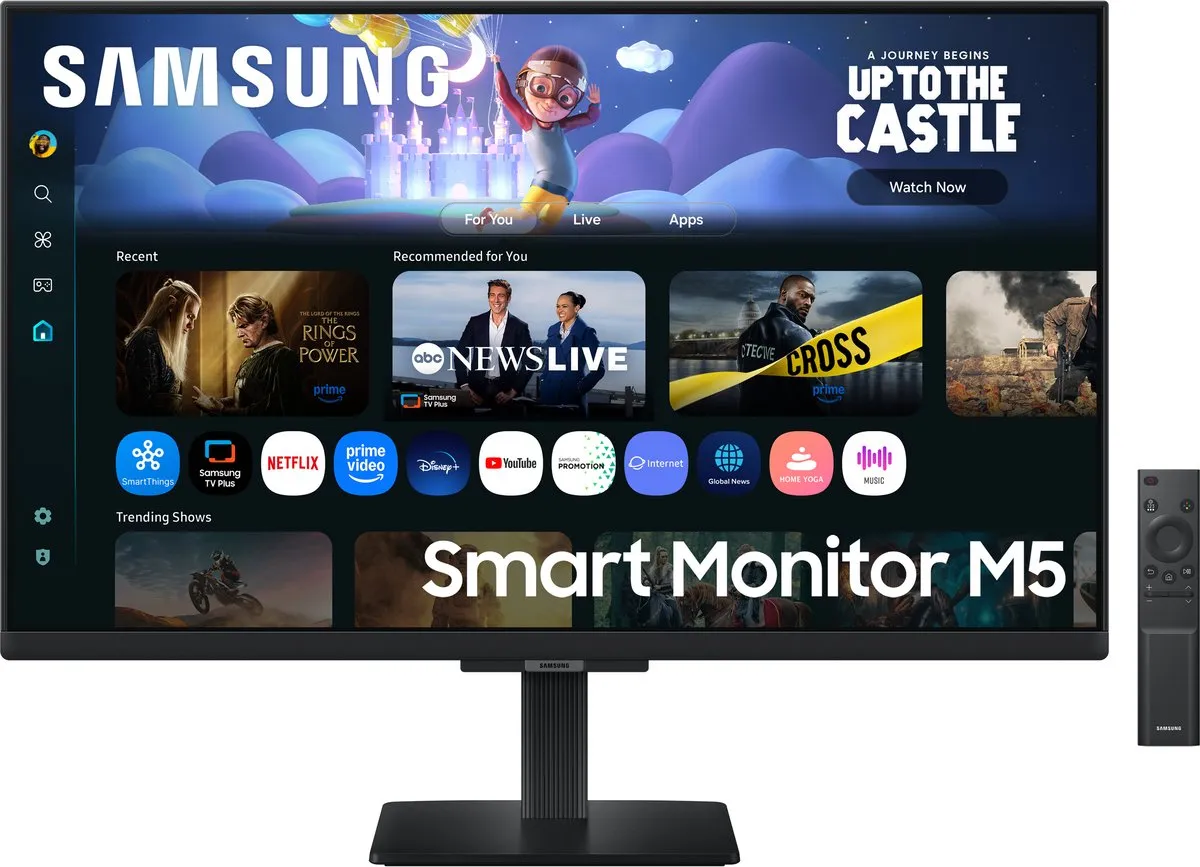 Samsung M5 M50F 27 inch Full HD Smart Monitor - Zwart