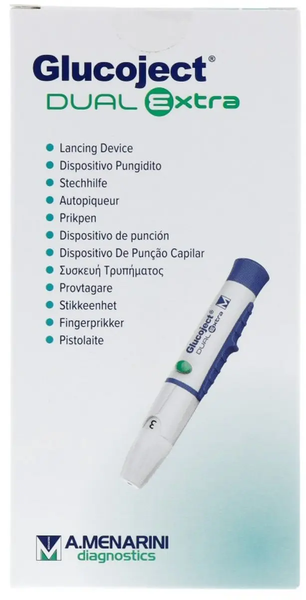 Testjezelf Glucoject Dual Extra Prikpen - Wit