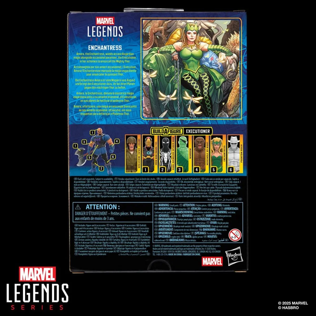 Hasbro Marvel Legends Enchantress BAF Executioner 15cm - Multi - afbeelding 6 van 6