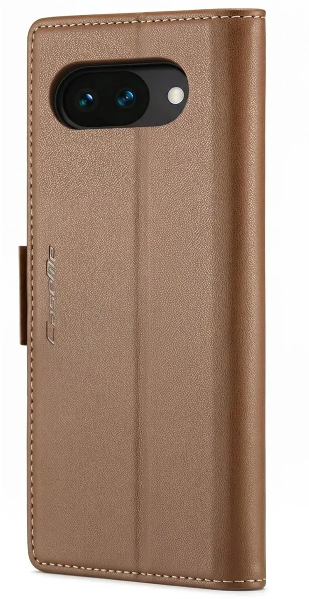 Caseme Wallet Hoesje Google Pixel 10a Anti-RFID - Bruin FOLIO-CASEM-BR-PX10A