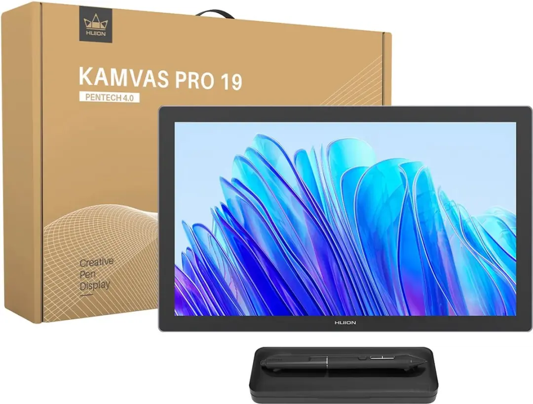 Huion Kamvas Pro 19 4K GT1902 Tekenscherm - 16 inch - Zwart