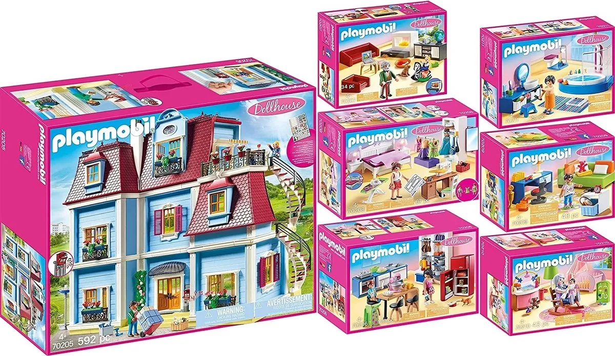 Playmobil Dollhouse Set 70205-70211