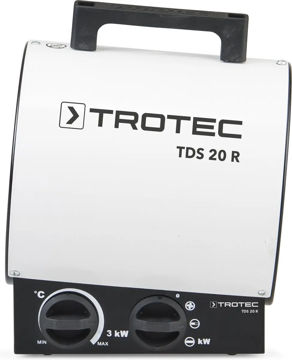 Trotec TDS 20 R Elektrische Kachel 3000W - Wit/Zwart