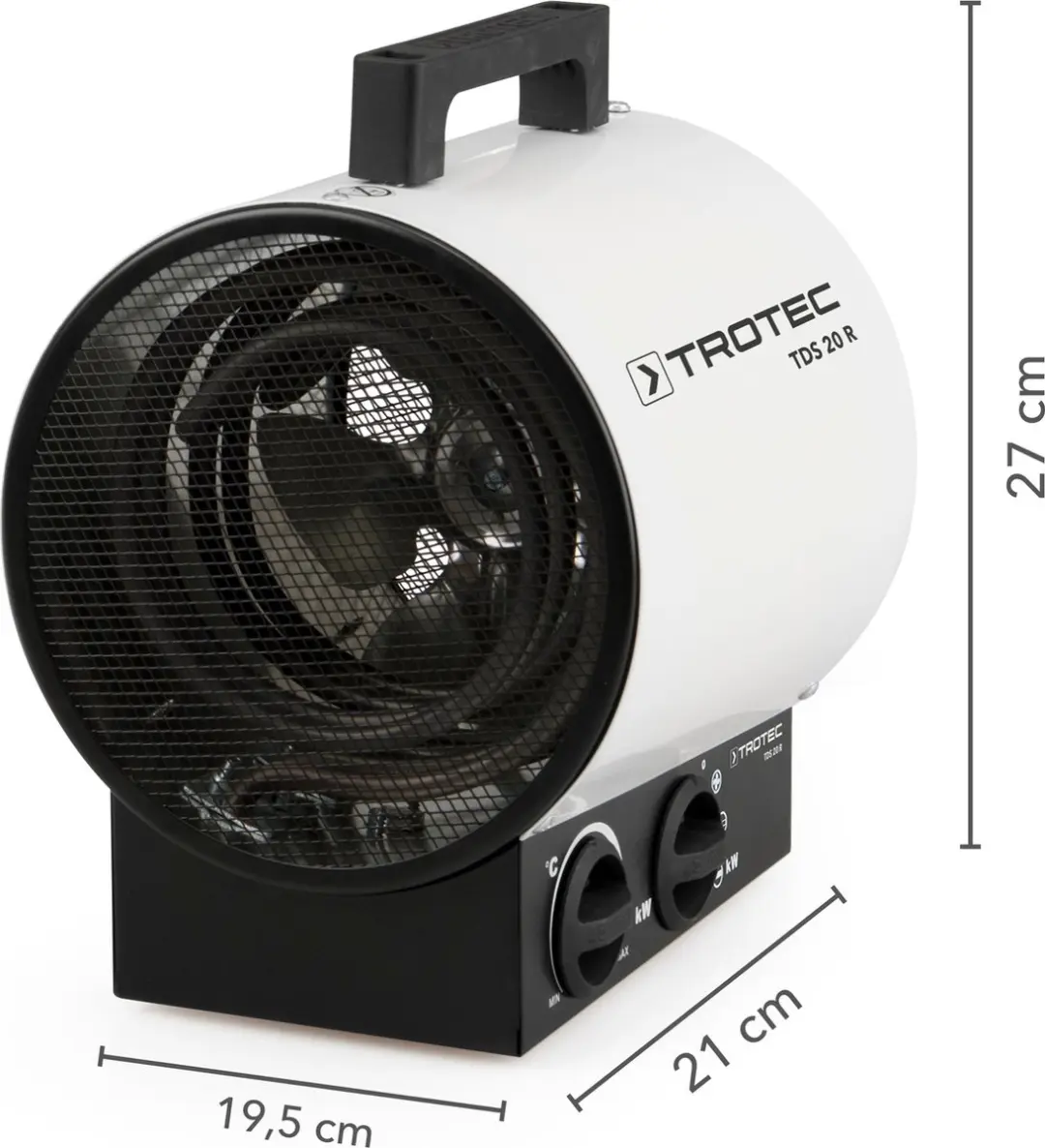 Trotec TDS 20 R Elektrische Kachel 3000W - Wit/Zwart