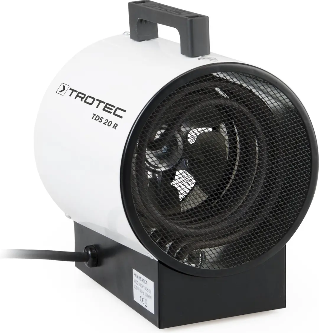 Trotec TDS 20 R Elektrische Kachel 3000W - Wit/Zwart