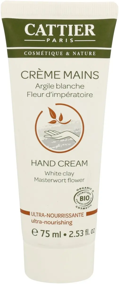 Cattier Organic Handcrème 75ml