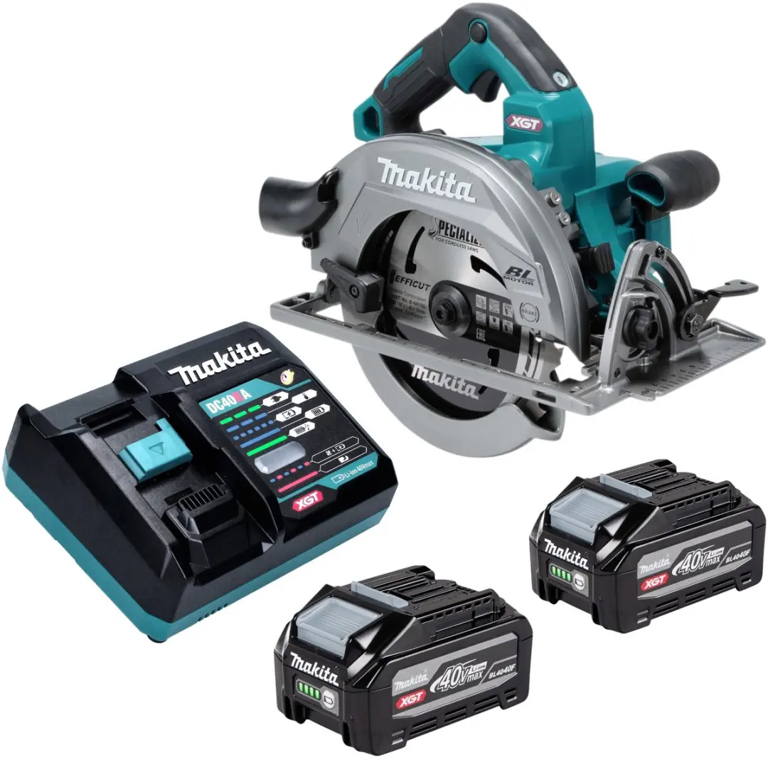Makita HS 003 GU201 accu-handcirkelzaag 40 V max. 190 mm borstelloos + 2x accu 4