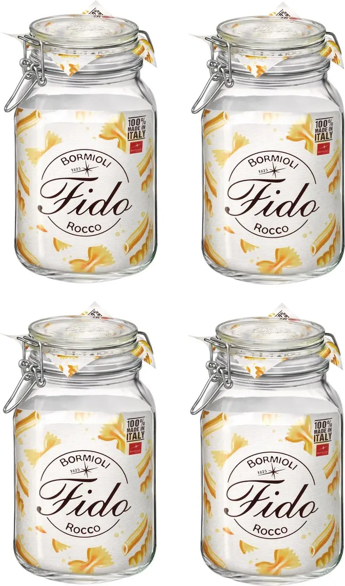 Bormioli Rocco Fido Weckpot 2L - Transparant