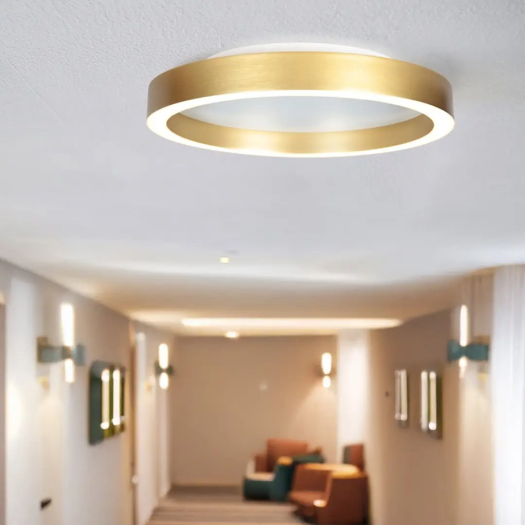Steinhauer Ringlux 4134GO Plafondlamp - 2x20W 2700K Ø30cm - Goud - afbeelding 6 van 6
