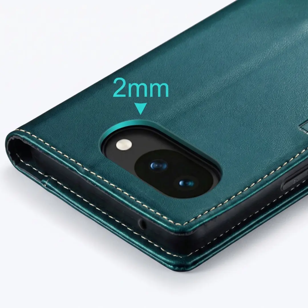 Caseme Wallet Hoesje Google Pixel 10a Anti-RFID Groen FOLIO-CASEM-GN-PX10A