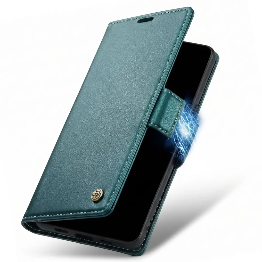 Caseme Wallet Hoesje Google Pixel 10a Anti-RFID Groen FOLIO-CASEM-GN-PX10A