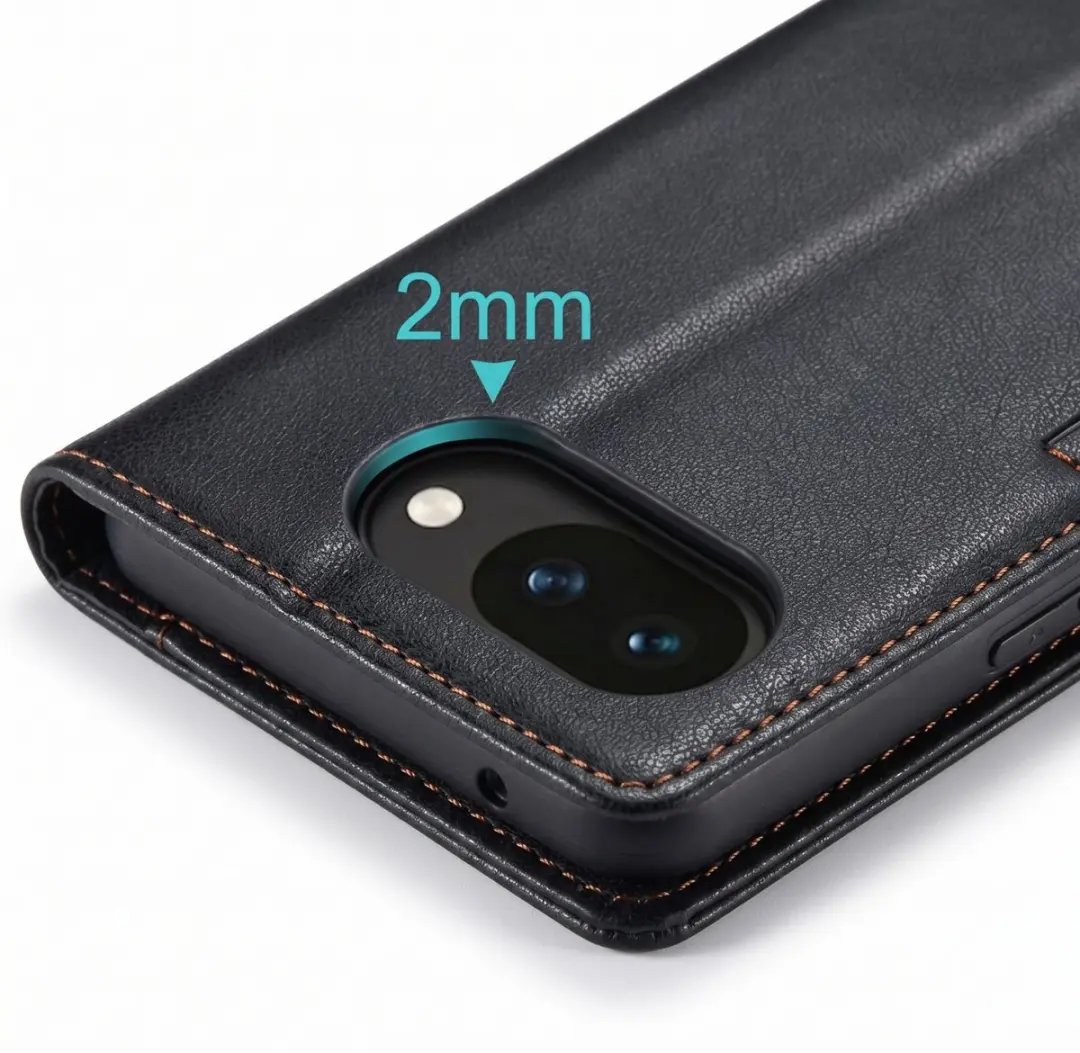 Caseme Wallet Hoesje Google Pixel 10a Anti-RFID - Zwart