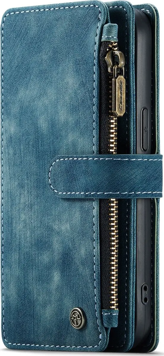 Caseme C30 Bookcase Portemonnee iPhone 13 - 8 Pasjes - Blauw