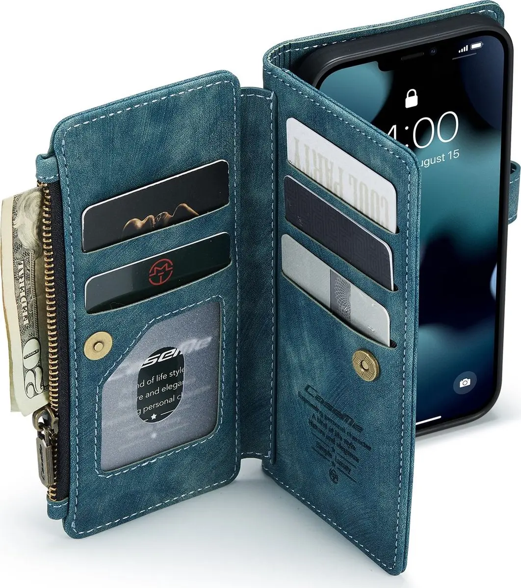 Caseme C30 Bookcase Portemonnee iPhone 13