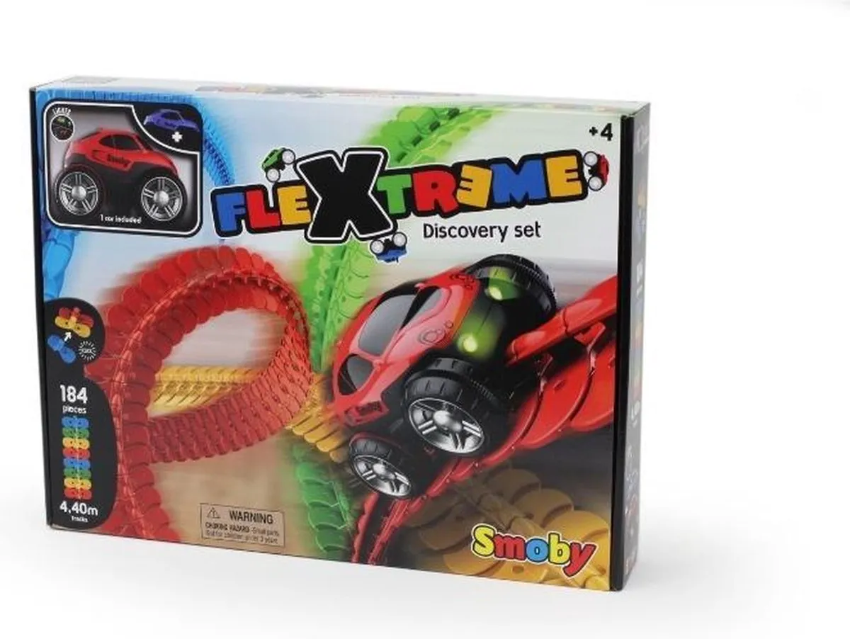 Smoby FleXtreme Discovery Set Racebaan 184-delig