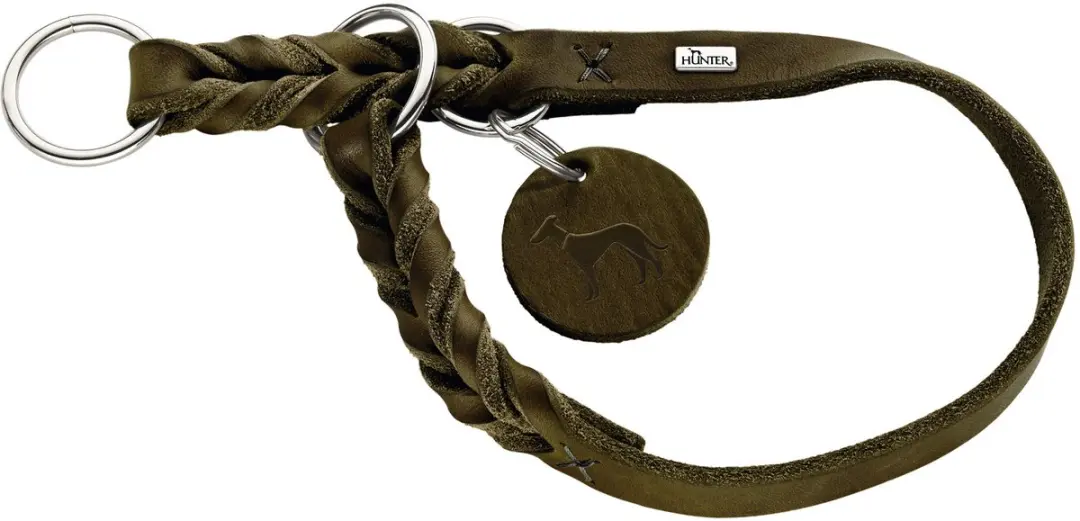 Hunter Retrieverhalsband Solid Education Olijf