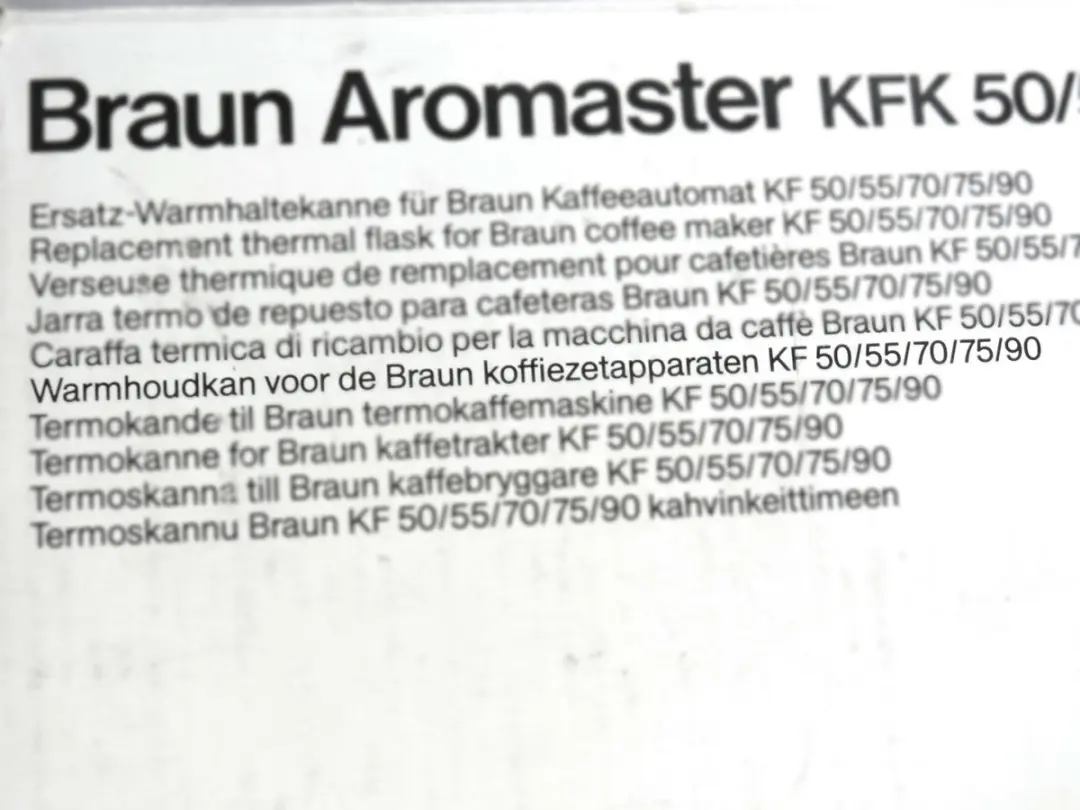 Braun Aromator Thermoskan KFK10W - Wit