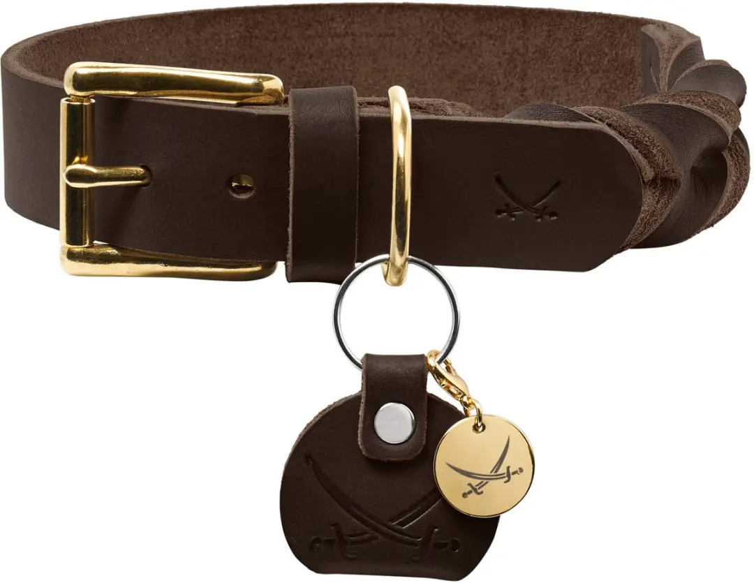 Hunter Hondenhalsband Sansibar Solid Bruin Maat 65
