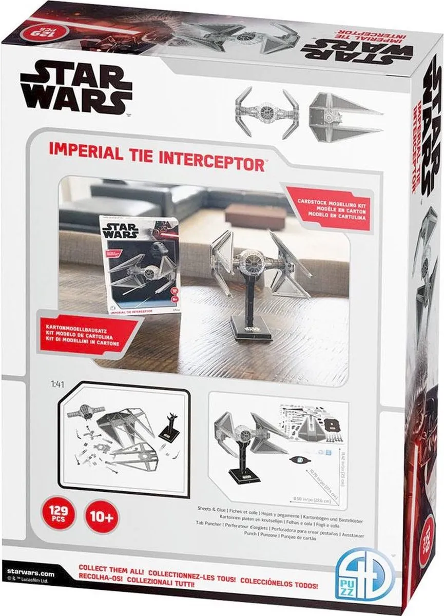 Revell 00319 Star Wars TIE Interceptor Modelbouwpakket - 129 Onderdelen - Multi