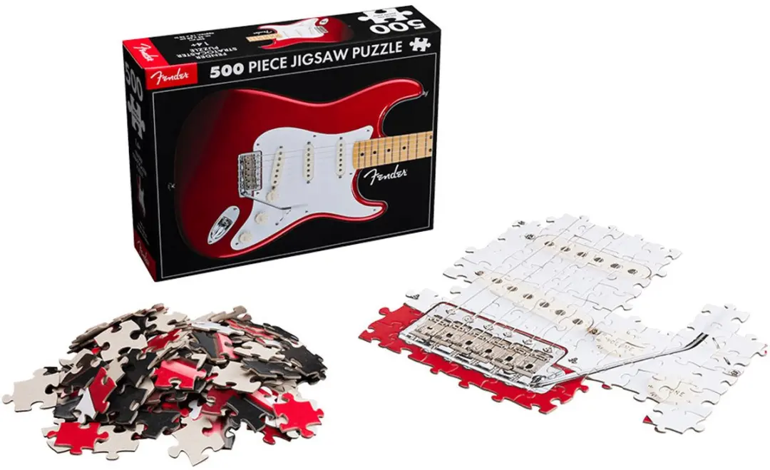 Fender Stratocaster Legpuzzel 500 Stuks - 45x60cm - afbeelding 2 van 6