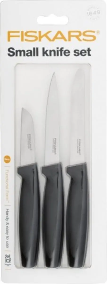 Fiskars Messenset 3-delig - Zwart