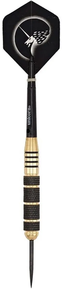 Unicorn Brass Core Plus Dartpijlen 3 Stuks - Zwart/Goud