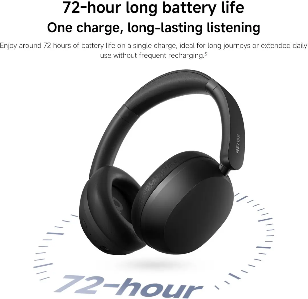 Xiaomi Redmi Headphones Neo Draadloze Koptelefoon - ANC 42dB Blauw - afbeelding 6 van 6
