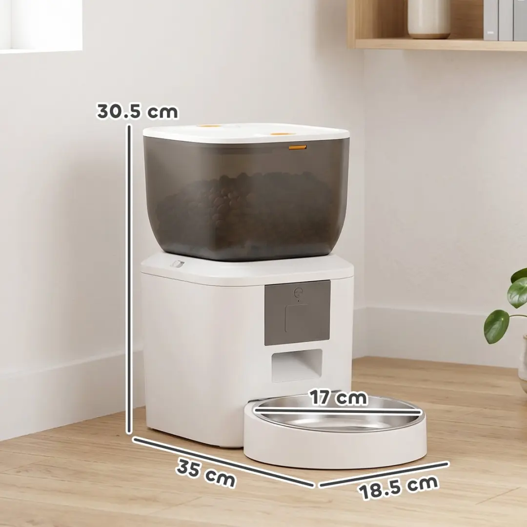 ECTEATOY Automatische Voerbak 4L - WiFi 2.4G - Wit - afbeelding 6 van 6