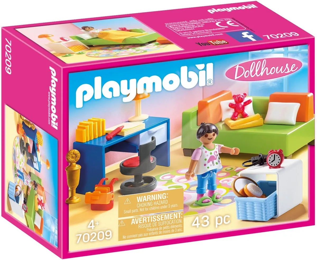 Playmobil Kinderkamer met Bedbank 70209 - Multicolor
