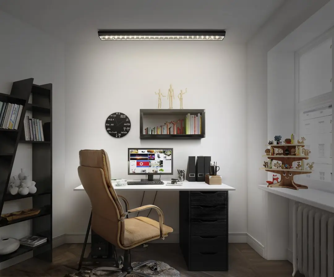 Osram Office Line Grid Curve LED Kantoorlamp 1,2m - 4000lm - Zwart - afbeelding 4 van 5