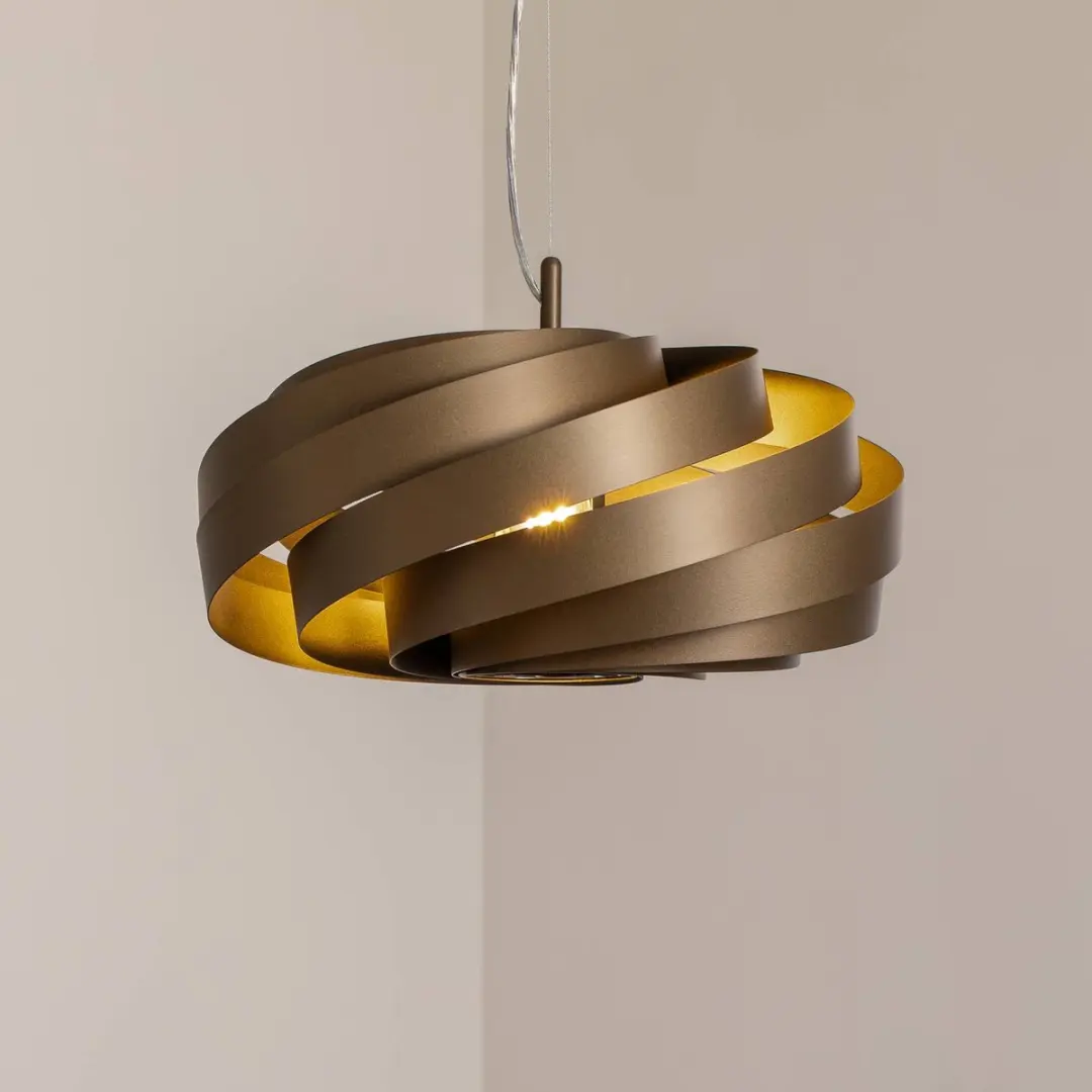 Euluna Hanglamp Metaal E27 - 50cm - Bruin - afbeelding 2 van 6