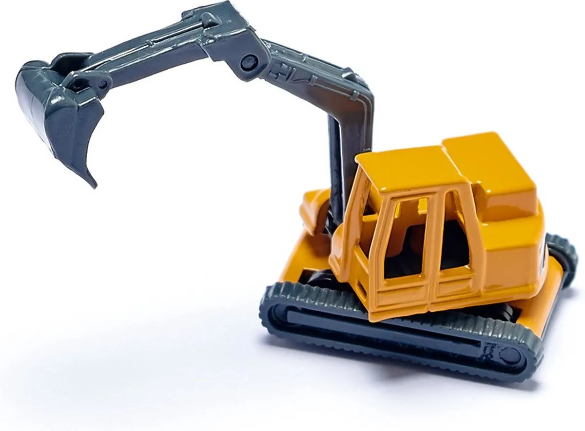 SIKU 1611 Dieplader met Shovel - Geel/Grijs