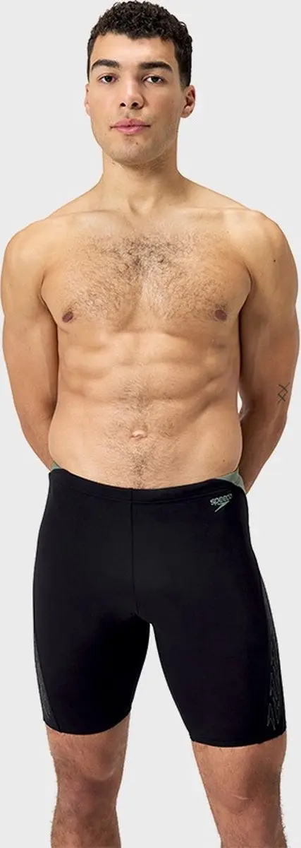 Speedo Hyper Boom Splice Jammer Heren XXL - Zwart/Lichtgroen