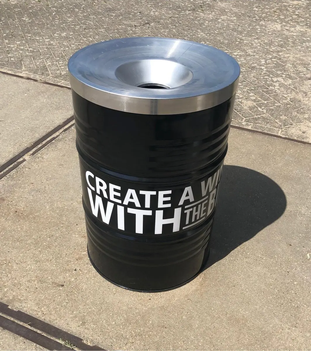 Barrelkings BinBin Vlamwerend Deksels 200L - Aluminiumgrijs