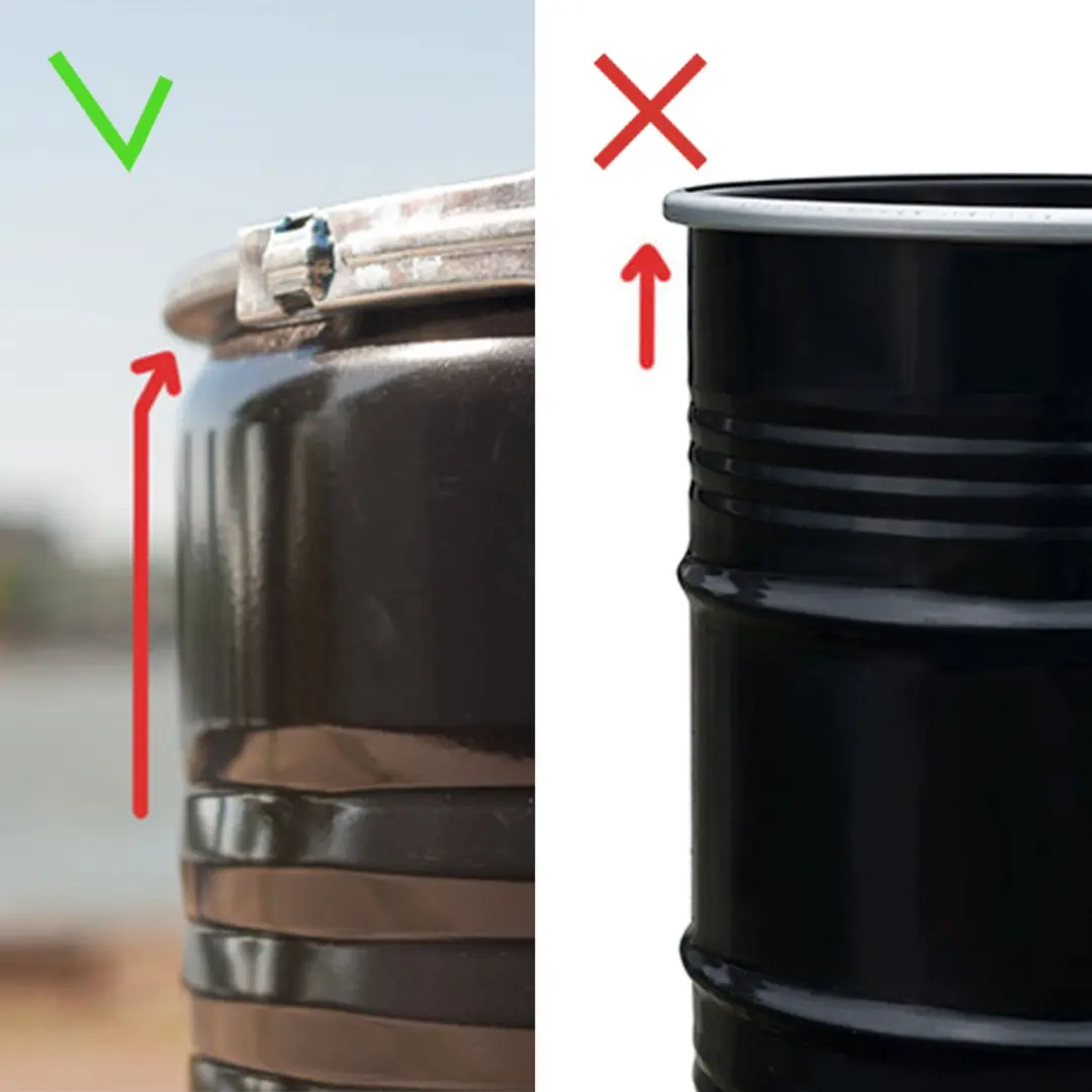 Barrelkings BinBin Vlamwerend Deksels 200L - Aluminiumgrijs