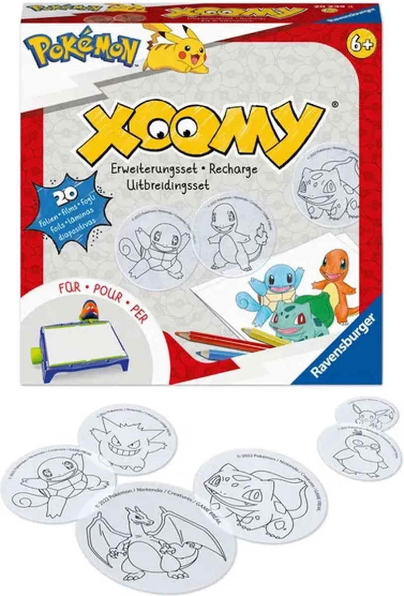 Ravensburger Xoomy Refill Pokémon - 20 Films Multicolor