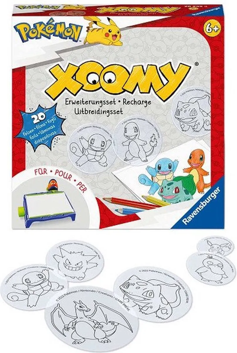 Ravensburger Xoomy Refill Pokémon - 20 Films Multicolor