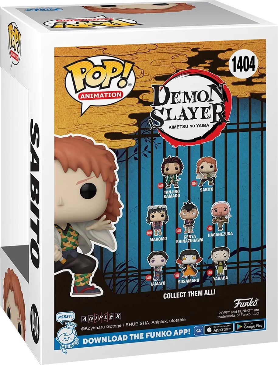 Funko Pop! Demon Slayer Sabito Vinyl Figuur 72131 - Multicolor