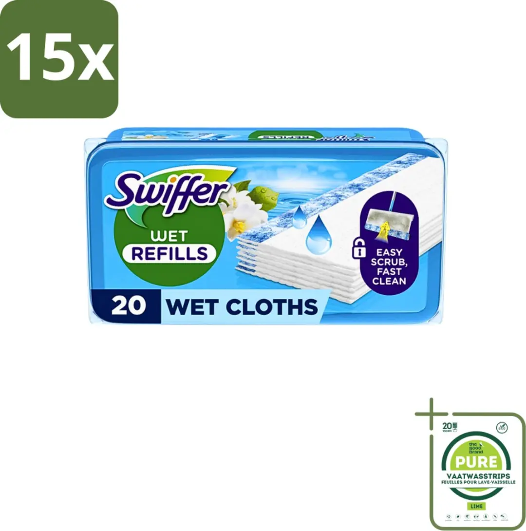 Swiffer Wet Vloerdoekjes Citrus Navulling PG722695