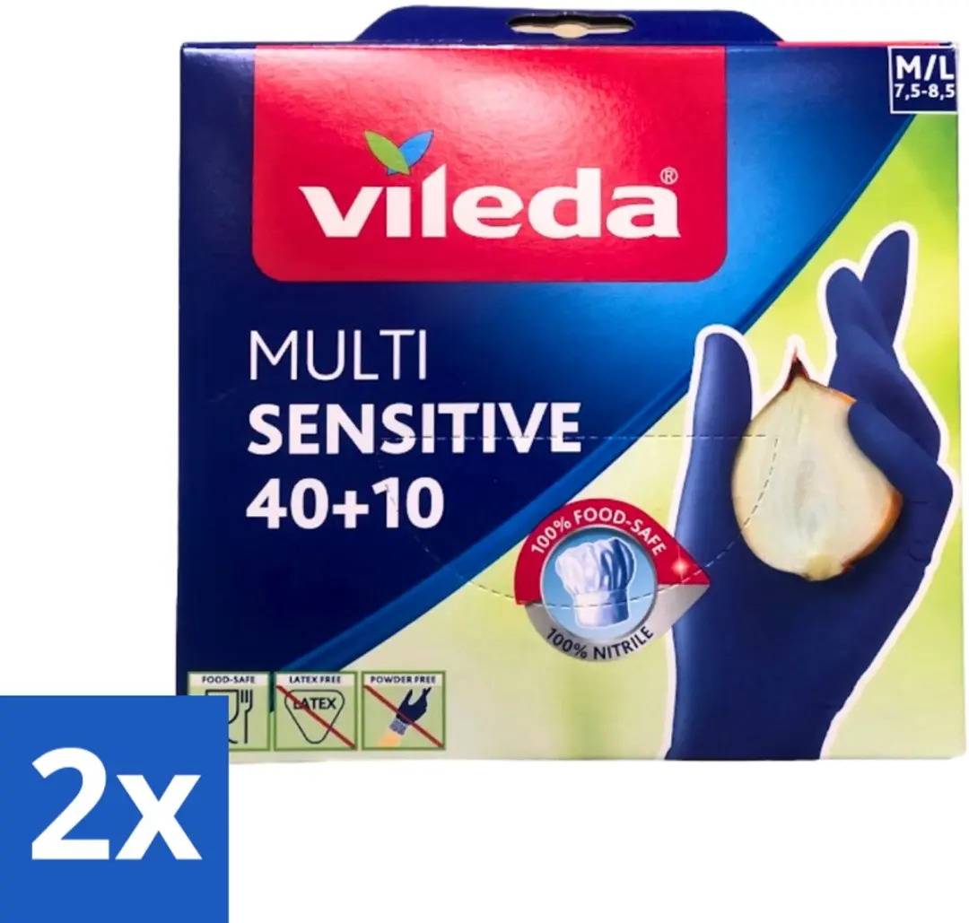Vileda Multi Sensitive Nitril Handschoenen M/L