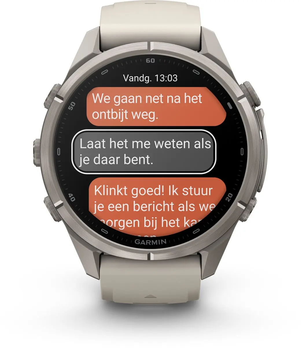 Garmin fēnix 9 Pro InReach/LTE GPS Smartwatch 43mm - Titanium Grijs - afbeelding 6 van 6