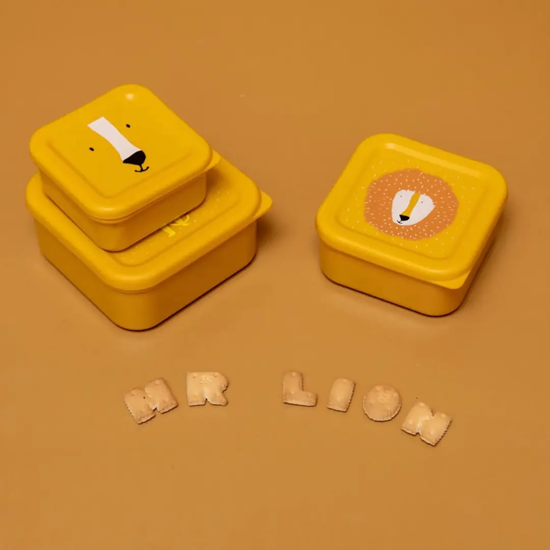 Trixie Mr. Lion Snackdoosjes 3-delig - 0.86L - Geel